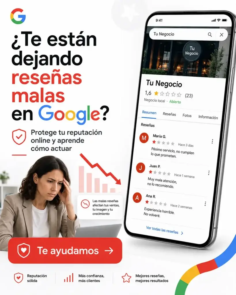 retirar reseñas falsas google maps