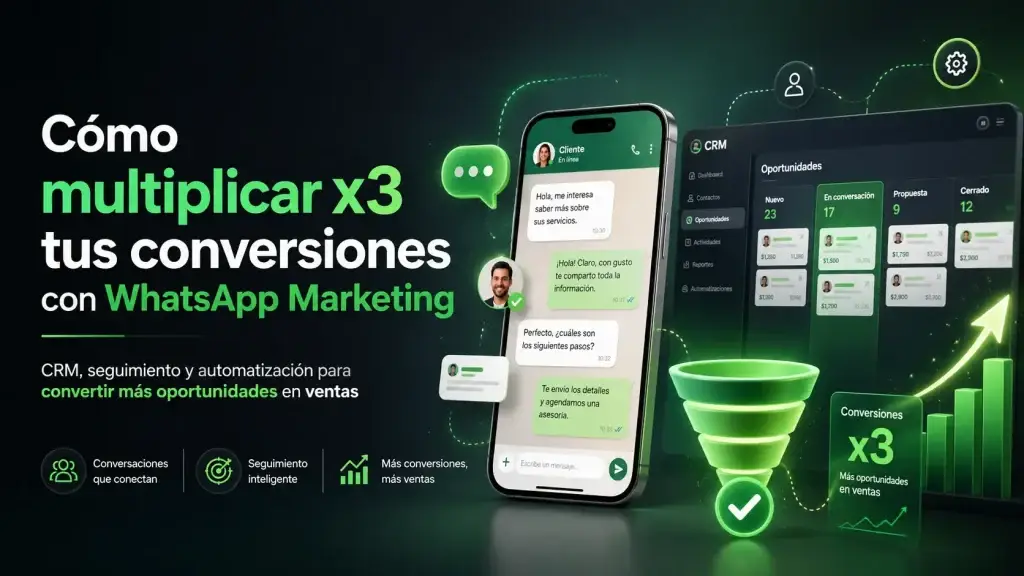 Cómo multiplicar x3 tus conversiones con WhatsApp Marketing